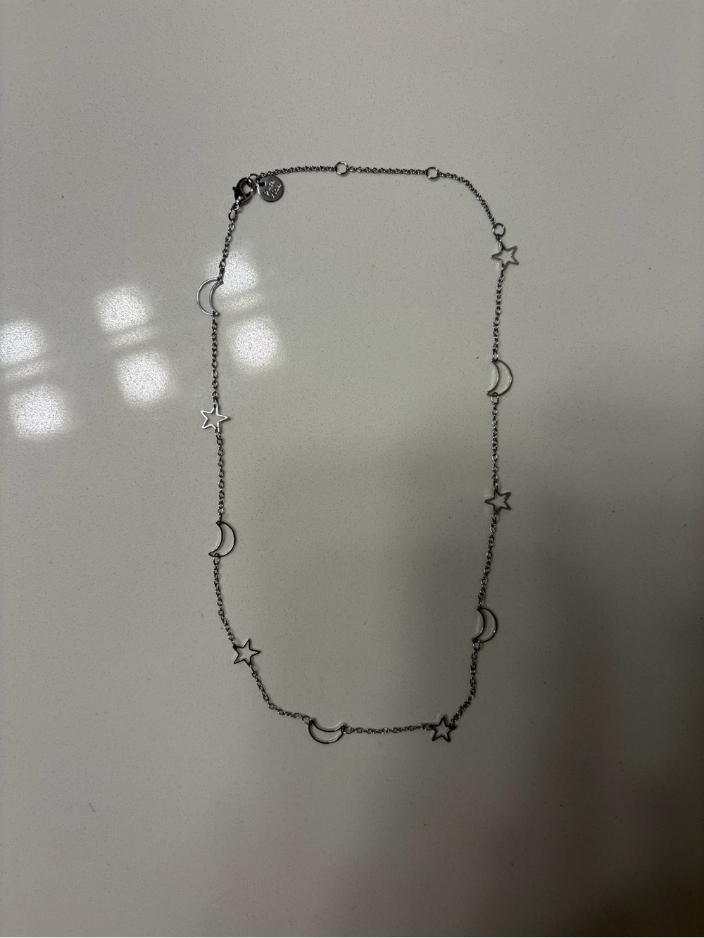 Pura Vida Silver Star and Moon Necklace